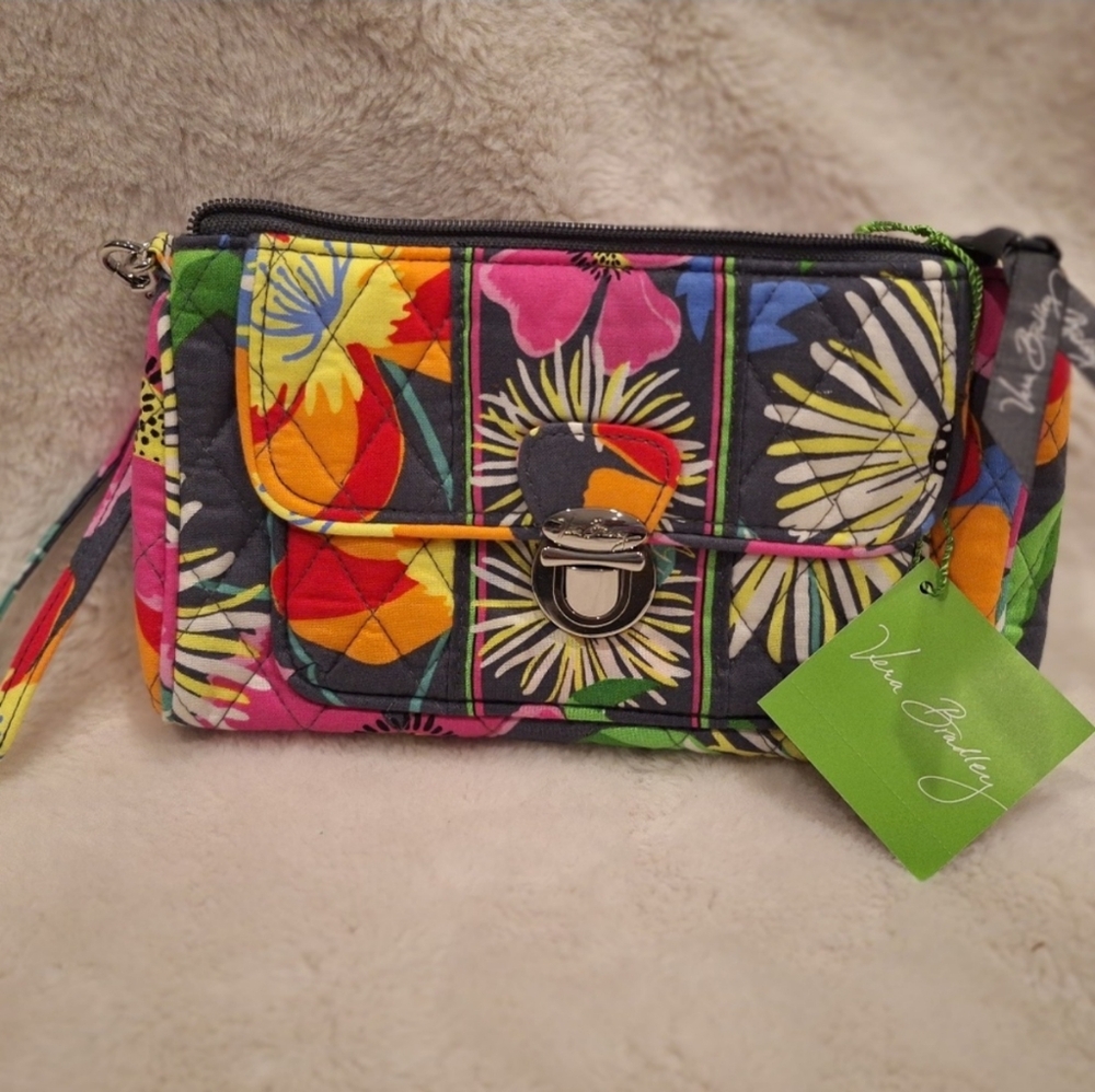 NWT Vera Bradley Two Way Tote & Wristlet Set - Picture 3 of 7
